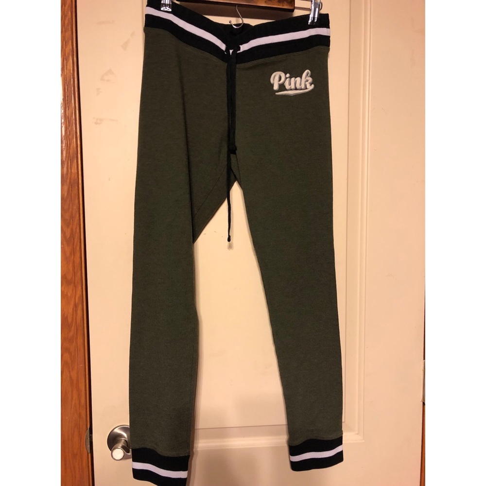 victoria secret PINK ARMY GREEN YOGA JOGGER